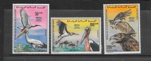 BIRDS - MAURITANIA #C170-72 MNH