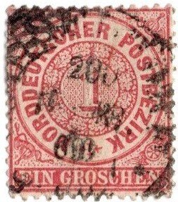 1868 Germany North German Confederation Scott #- 1 One Groschen Used