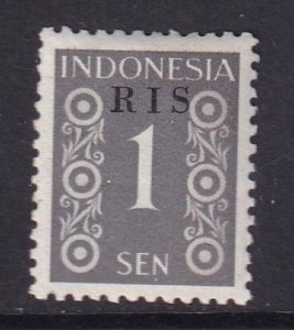 Indonesia   #335  MH   1950  RIS overprint  1s