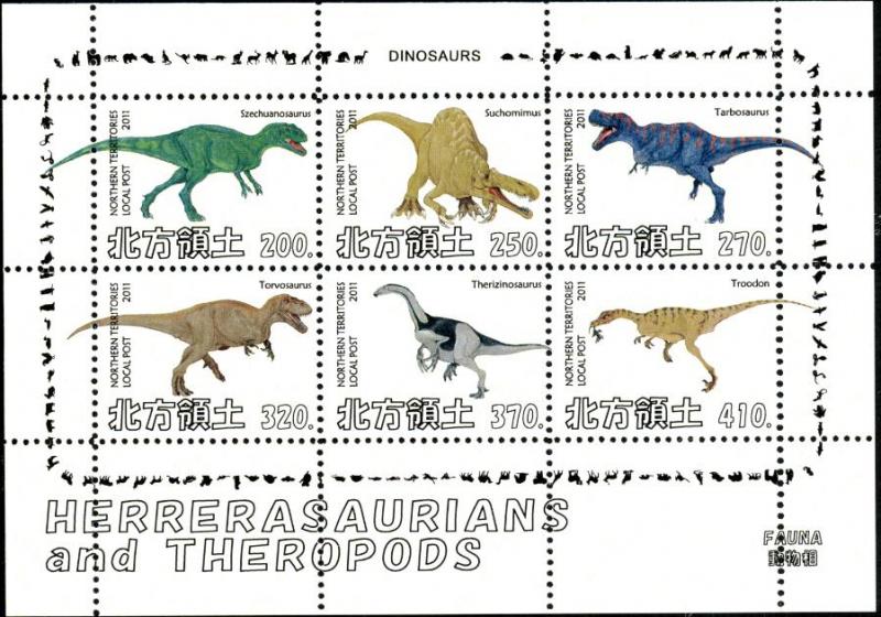 NORTHERN TERRITORIES SHEET DINOSAURS