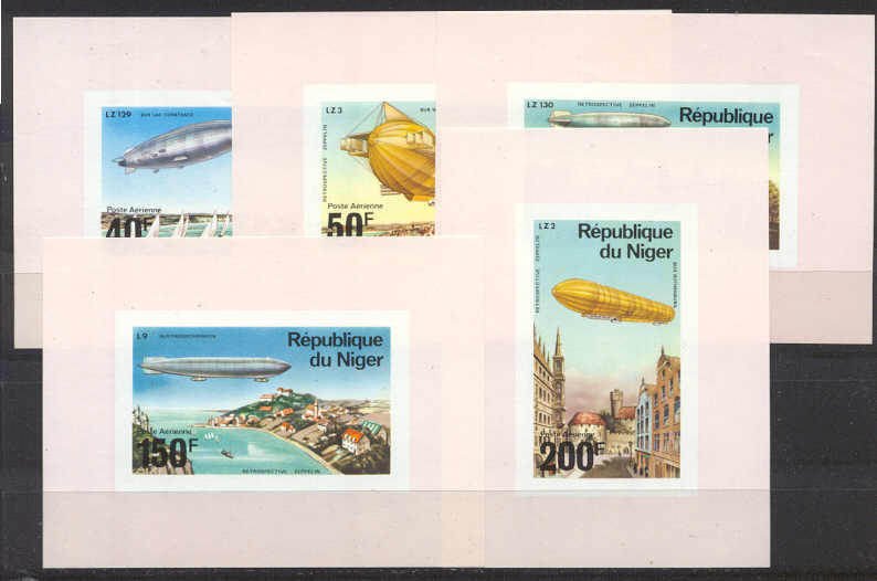 Niger C273-77 MNH s/s Zeppelins