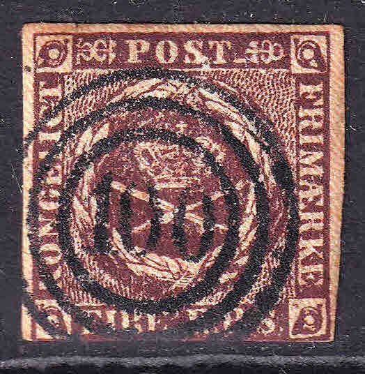 DENMARK 2 #100 GAABENSE CANCEL F/VF SOUND $95 SCV