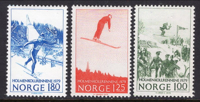 Norway 741-743 Skiing MNH VF