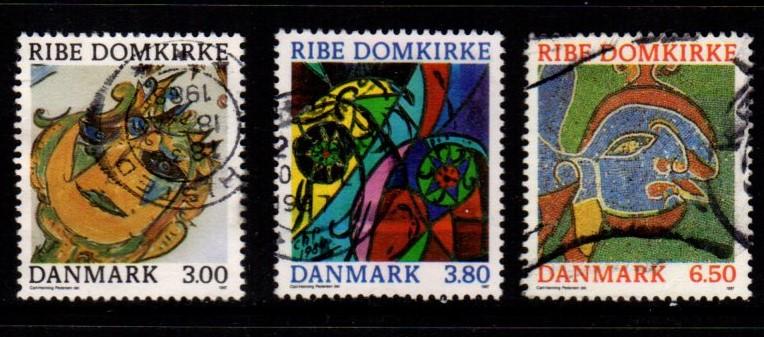 Denmark -  #834 - 836 Religious Art set/3 - Used