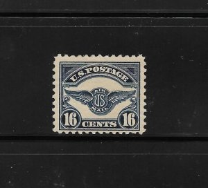 US Stamps: #C5; 16c 1923 Airmail Issue (Air Service Emblem); Mint Hinged