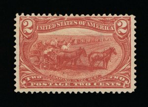 AFFORDABLE GENUINE SCOTT #286 F-VF MINT NG 2¢ COPPER RED TRANS-MISS EXPO #16178