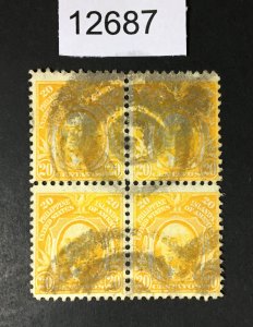 PHILIPPINES US STAMPS # 297 INTACT BLOCK OF 4 USED CV. $ LOT #12687