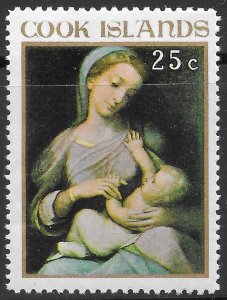 Cook Islands Scott 232 MNH 25c Madonna and Child by Correggio of 1967