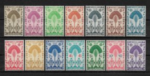 Malagasy/Madagascar 1943 Complete set,Scott # 241-254,VF MLH*OG (SL-1)