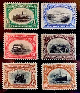 US #294-299 MINT OG H/NH