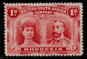 RHODESIA GV SG123, 1d bright carmine, M MINT. Cat £38.