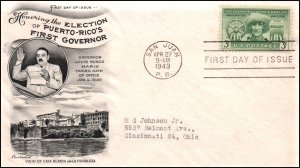 US 983 Puerto Rico Fleetwood Typed FDC