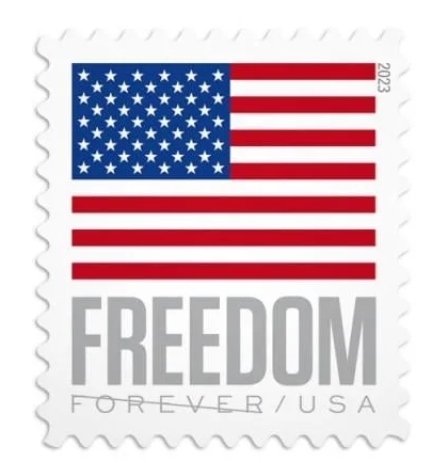 2012/2014/2018/2019/2022/2023  flag forever stamps 5 books total 100 pcs