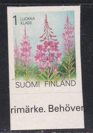 Finland # 838, Flowers, Self Adhesive, NH, 1/2 Cat.