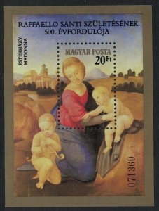 Hungary 500th Birth Anniversary of Raphael artist MS 1983 MNH SG#MS3502