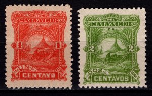 El Salvador 1891 Volcano, Part Set [Unused]