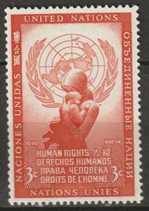 United Nations 1954 Sc 29 MLH*