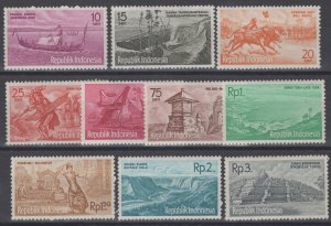 ZAYIX Indonesia 507-516 MH Tourism Boats Bull Races Crater Temples  070122S49