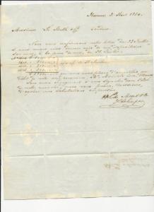 US Local Cover August 27, 1850 New York FWD Folded Letter