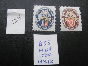 GERMANY 1929 MNH  SC B31-B32 PAIR XF 230 EUROS (124) IGNORE LABEL