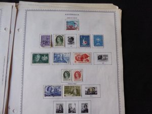 Australia 1909-1974 Stamp Collection on Album Pages