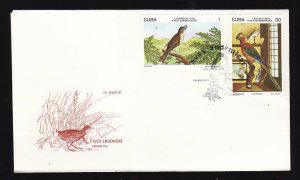 Cuba-Bird stamps on cover-1978-id#252b-