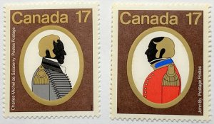 CANADA 1979 #819-820 Canadian Colonels - MNH