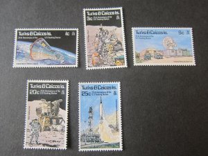 Turks & Caicos Islands 1977 Sc 325-330 space set MNH