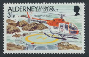 Alderney  SG A49  SC# 62  Aircraft Helicopter  MNH  see scan