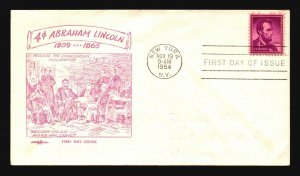 US SC# 1036 FDC / Pent Arts Cachet (I) - L4041