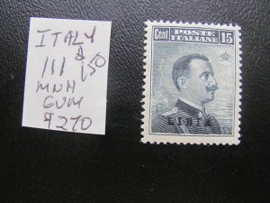 ITALY 1906 MNH  SC 111 GUM SWEAT BUT NICE XF $270 (152)