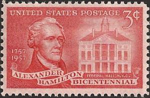 # 1086 MINT NEVER HINGED ALEXANDER HAMILTON