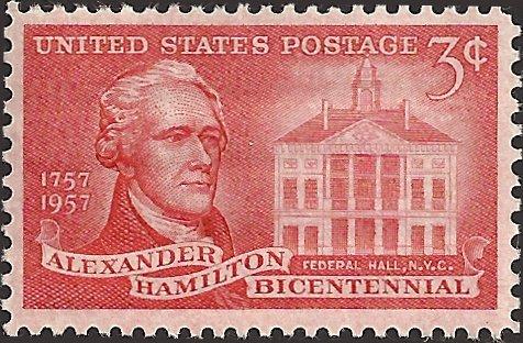 # 1086 MINT NEVER HINGED ALEXANDER HAMILTON