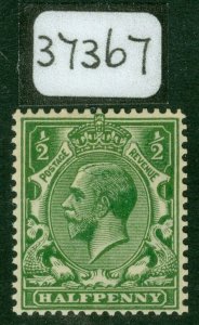 SG 354 ½d very deep green spec N14(s). Fine mounted mint, scarce shade