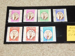 KUWAIT, SCOTT# 758-63, USED (2 DUPLICATES)