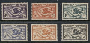 New Caledonia 1938-40 Airmail RF MLH