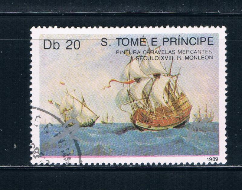 Saint Thomas and Prince Islands 895 Used Merchant Ships ll (GI0343)