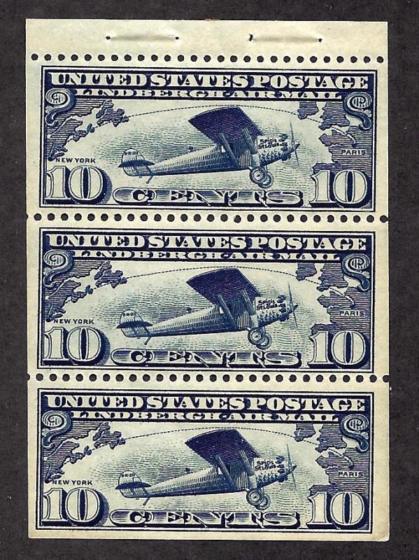 C10a Mint,OG,NH... Booklet Pane... SCV $115.00