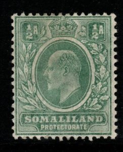 SOMALILAND SG58 1909 ½a BLUISH GREEN MTD MINT