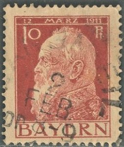 GERMANY-BAVARIA, #79 - USED - 1911 - GER320