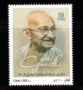 LEBANON- LIBAN MNH SC# 814 MAHATMA GANDHI 150th. BIRTH ANNIVERSARY