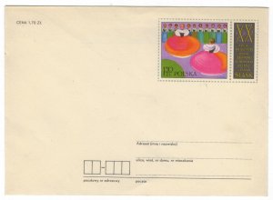 Poland 1973 Postal Stationary Envelope MNH Stamp Folklore Folk Dance Silesia