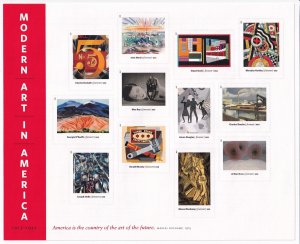 U.S.: Sc #4748, Modern Art in America, Sheet of 12, MNH