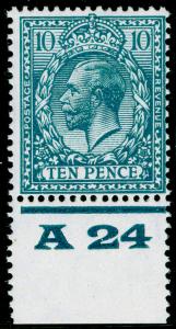 SG428 SPEC N44(1), 10d turquoise-blue, VLH MINT. Cat £75. CONTROL A24.