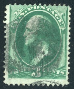 US Stamp #136 Washington 3c - Used - CV $35.00