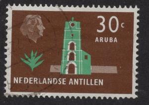 Netherlands Antilles  #250  used 1958   Juliana  30 ct Aruba