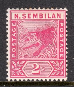 Malaya (Negri Sembilan) - Scott #3 - MH - Ink offset and pencil/rev. - SCV $4.00