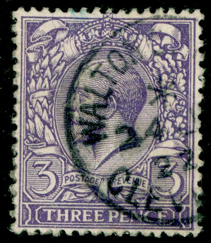 SG375, 3d violet, FINE USED, CDS.