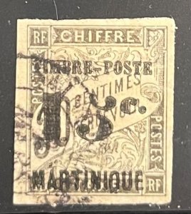 Martinique, 1891-1892, SC 25b, imperf.