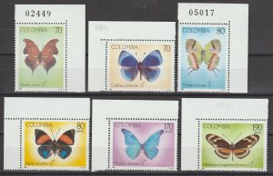 COLOMBIA 1991 SG 1888/93 MNH